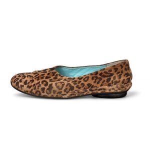 Thierry Rabotin Leopard Suede Flats – Size 8.5